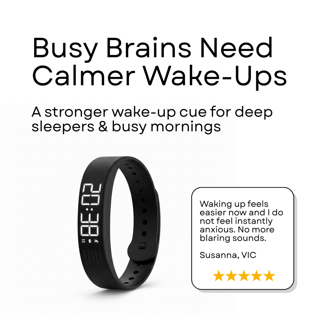 Rest Rise™ | 100% Silent Wake-Up Alarm